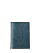 Leather Etincelle Passport Holder Etrier Green etincelle irisee EETI025