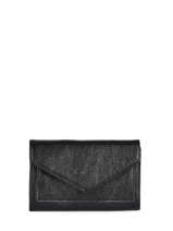 Leather Etincelle Irise Portefeuille Purse Etrier Black etincelle irisee EETI469