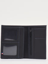 Wallet With Coin Purse Paris Leather Etrier Black paris EPAR442-vue-porte