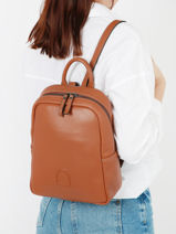 Backpack Balade Leather Etrier Brown balade EBAL047M-vue-porte