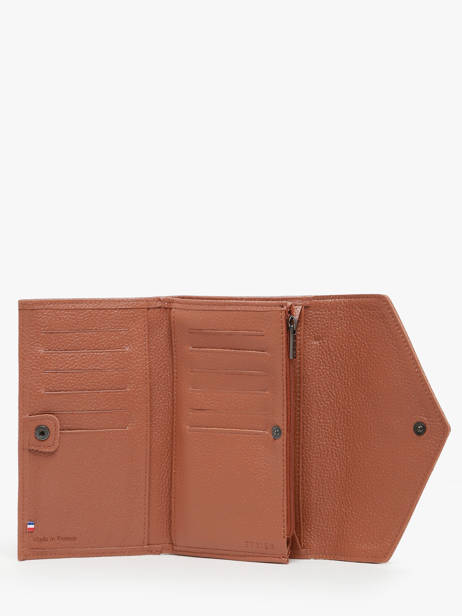 Leather Madras Wallet Etrier Brown madras EMAD701 other view 1