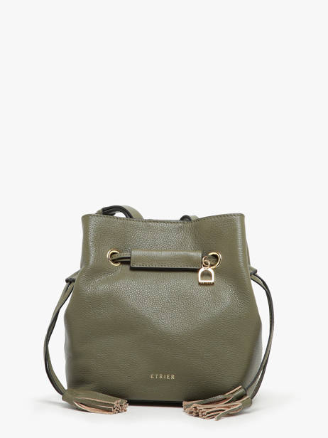 Bucket Bag S Tradition Leder Etrier Groen tradition ETRA004S