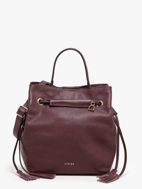 Bucket Bag M Tradition Leder Etrier Violet tradition ETRA004M