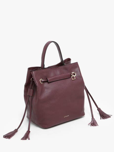 Bucket Bag M Tradition Leder Etrier Violet tradition ETRA004M ander zicht 2