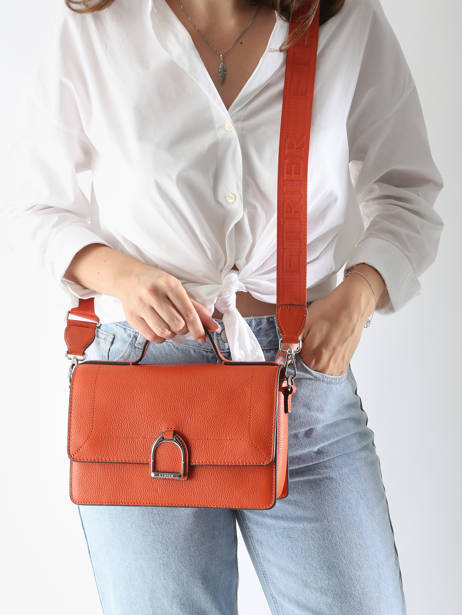 Cross Body Tas M Altesse Leder Etrier Oranje altesse EALT048M ander zicht 1