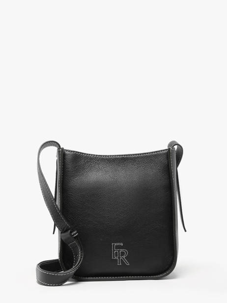 Cross Body Tas Foudre Leder Etrier Zwart foudre EFOD087S