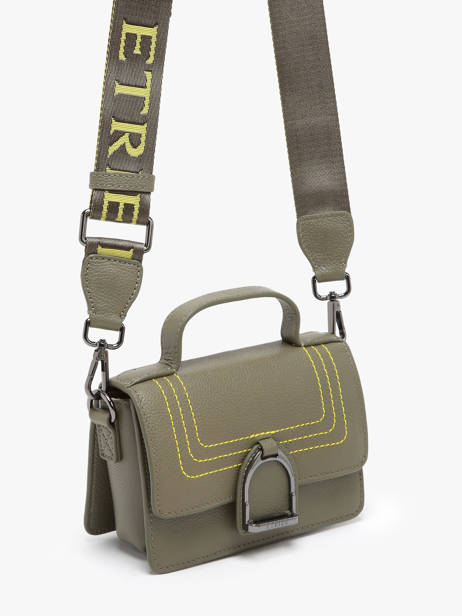 Cross Body Tas Altesse Surpique Leder Etrier Groen altesse surpique EALS048X ander zicht 2