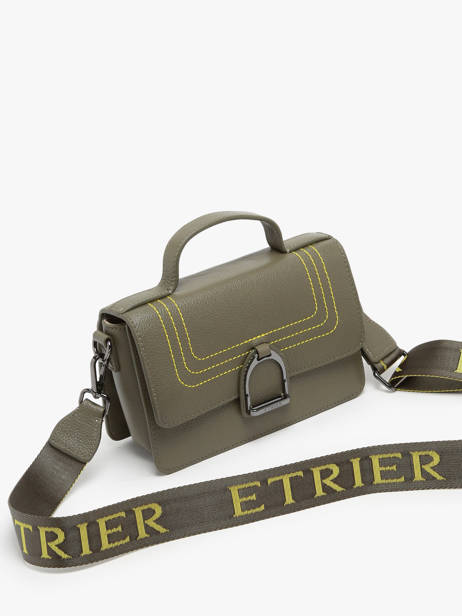 Cross Body Tas Altesse Surpique Leder Etrier Groen altesse surpique EALS048S ander zicht 2