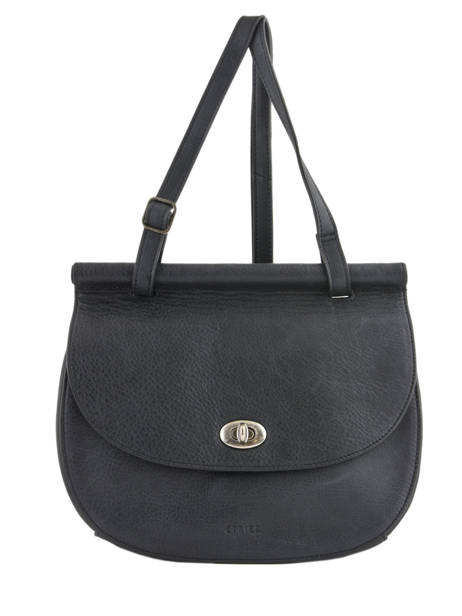 Sac Bandoulière Casac Cuir Etrier Noir casac ECAS01