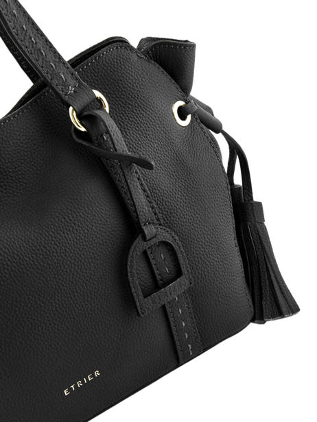 Sac Porte Main Tradition Cuir Etrier Noir tradition EHER24 vue secondaire 2