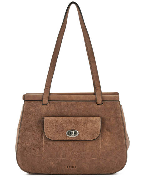 Sac Shopping Casac Cuir Etrier Marron casac ECAS04