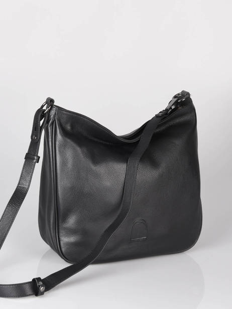 Sac Besace Balade Cuir Etrier Noir balade EBAL17 vue secondaire 2